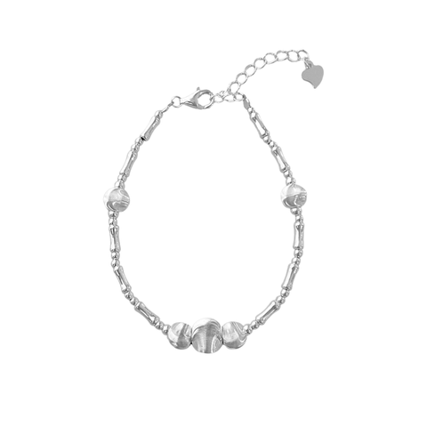 Pure Silver Orbit Bracelet | Vòng Tay Sterling Silver 925 Phủ Bạch Kim