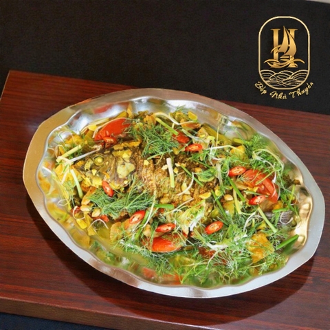 Chép Sông Om Dưa (River Carp Braised with Pickled Mustard Greens)