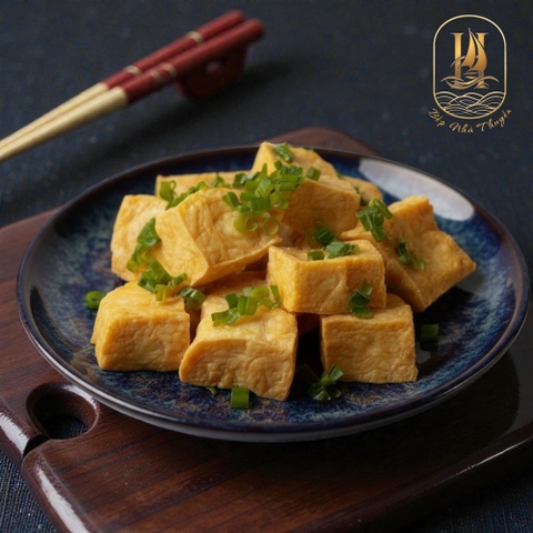 Đậu Tắm Mắm Hành (Tofu In Scallion Fish Sauce)