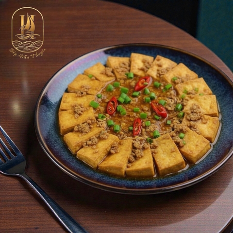 Đậu Sốt Cà Chua Thịt Băm (Tofu In Tomato Sauce With Minced Pork)