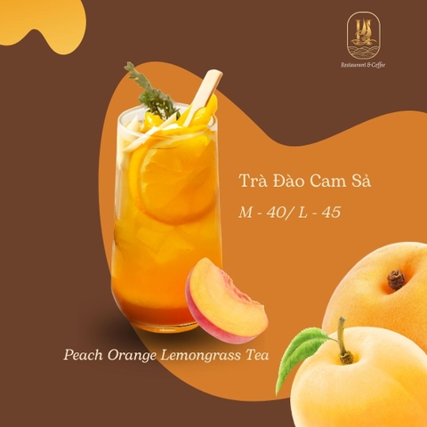 Trà Đào Cam Sả (Peach Orange Lemongrass Tea)