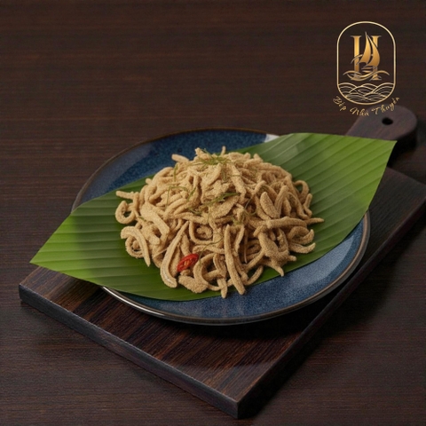 Tai Heo Trộn Thính (Pork Ear Tossed With Roasted Rice Powder)