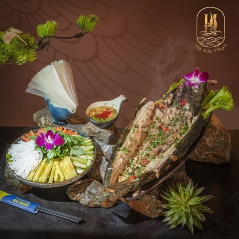 Cá Quả Nướng Cuốn Bánh Tráng - Đặt trước (Grilled Snakehead Fish Wrapped With Rice Paper - Pre Order)