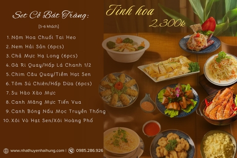 Set Cỗ Bát Tràng: Tinh Hoa