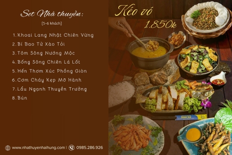 Set Nhà thuyền: Kéo vó