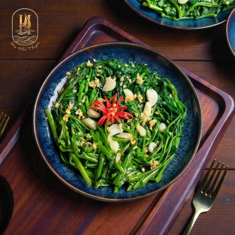 Rau Muống Luộc/Xào (Boiled / Stir-Fried Water Spinach)