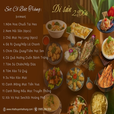 Set Cỗ Bát Tràng : Di Sản