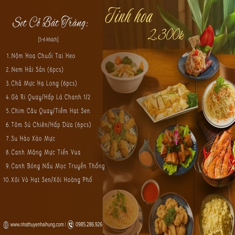 Set Cỗ Bát Tràng: Tinh Hoa