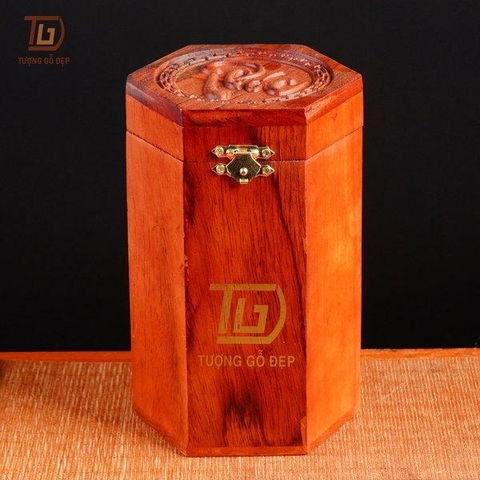 Hộp Đựng Chè Gỗ Hương sang trọng