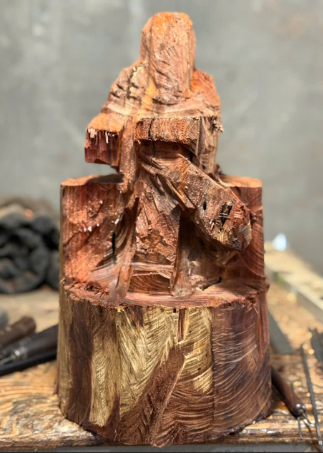 QUÁ TRÌNH LÀM BÁC HỒ NGỒI TRẮC - PHO 1 CẮT KHỐI 17864