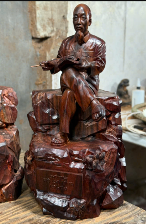 QUÁ TRÌNH LÀM BÁC HỒ NGỒI TRẮC - PHO 6 HOÀN THIỆN ĐÁNH XI 17869