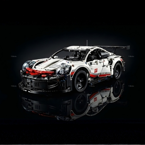 Mô Hình Xe LEGO Porsche 911 RSR Tỉ Lệ 1:10