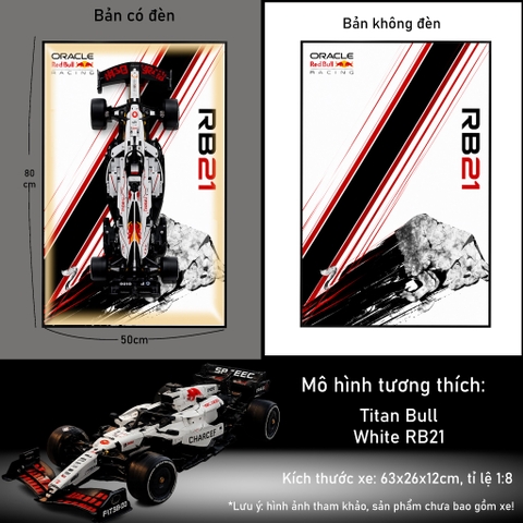 Tranh Treo Mô Hình Xe F1 Red Bull RB21 Tỉ Lệ 1:8