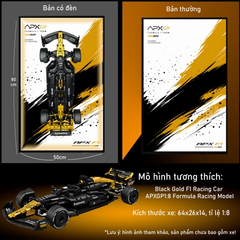 Tranh Treo Mô Hình Xe F1 APXGP Tỉ Lệ 1:8