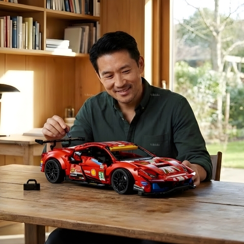 Mô Hình Xe LEGO Ferrari 488 GTE Tỉ Lệ 1:10