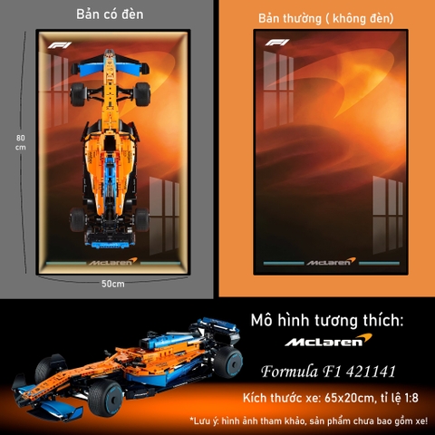 Khung Tranh Treo Mô Hình Xe F1 McLaren Tỉ Lệ 1:8