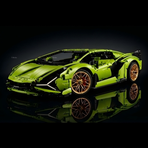 Mô Hình Xe LEGO Lamborghini Sián FKP 37 Tỉ Lệ 1:8