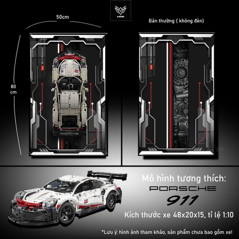 Khung Tranh Treo Mô Hình Siêu Xe Porsche 911 RSR Tỉ Lệ 1:10