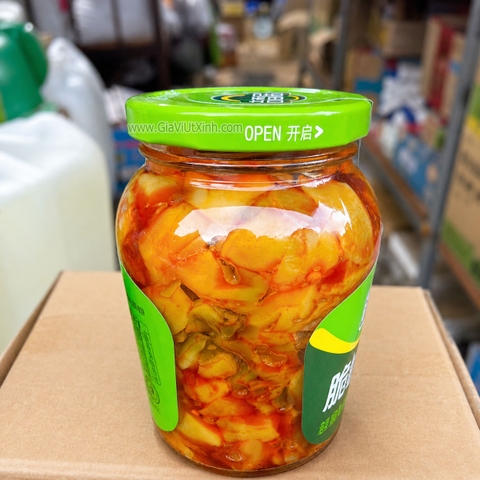 RAU CẢI MUỐI TỨ XUYÊN JIXIANGJU 330G - LÕI BẮP CẢI GIÒN, MIẾNG TO