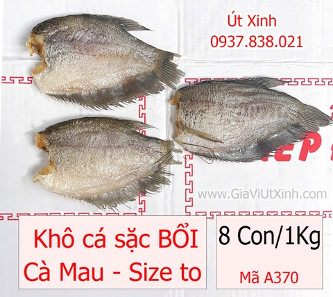 KHÔ CÁ SẶC BỔI CÀ MAU 8 CON/1KG – KHÔNG ĐẦU – SIZE TO DÀY THỊT – A370