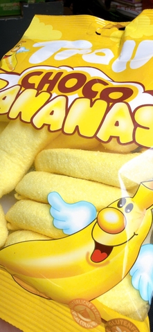 BÁNH TROLLI CHOCO BANANAS 150G – BÁNH CHUỐI NHÂN SOCOLA NHẬP KHẨU ĐỨC
