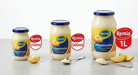 SỐT MAYONNAISE REMIA HÀ LAN 250ML – 500ML – 1L