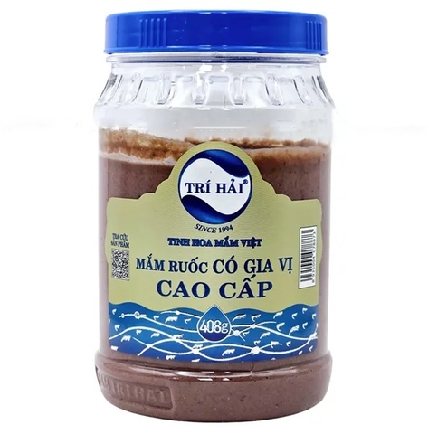 MẮM RUỐC CÓ GIA VỊ CAO CẤP TRÍ HẢI 408G - TRI HAI PREMIUM SEASONED SHRIMP PASTE 408G