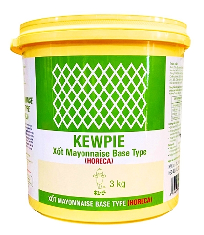 (MÀU XANH) SỐT MAYONNAISE BASE TYPE HORECA KEWPIE 3KG