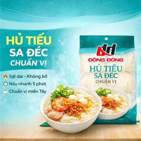 HỦ TIẾU ĐÒNG ĐÒNG 420GR - HỦ TIẾU SA ĐÉC