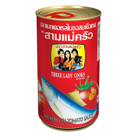 CÁ MÒI SỐT CÀ 3 CÔ GÁI 155G - CÁ NỤC SỐT CÀ