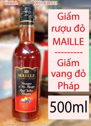 GIẤM RƯỢU ĐỎ MAILLE 500ML - DẤM VANG ĐỎ PHÁP