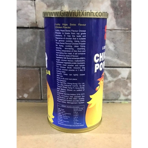 BỘT THỊT GÀ HONGKONG LUCKY HOPE 1KG - LUCKY HOPE CHICKEN POWDER SWISS FLAVOUR THE TIEN CHU 1000G