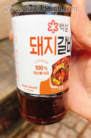 SỐT ƯỚP SƯỜN HEO HÀN QUỐC 290G – SỐT GALBI FOR PORK BAEKSUL