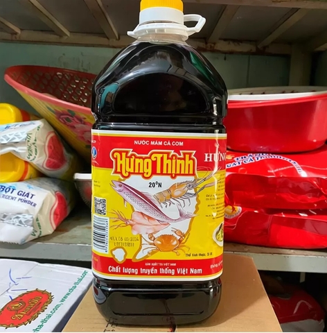 NƯỚC MẮM HƯNG THỊNH 5 LÍT 20 ĐỘ ĐẠM
