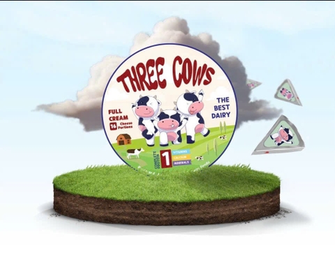 PHÔ MAI AI CẬP THREE COWS 16 MIẾNG 204G – CREAMY CHEESE THREE COWS