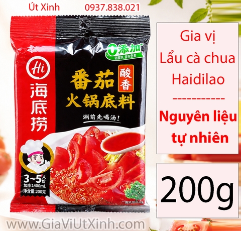 GIA VỊ LẨU CÀ CHUA HAIDILAO 200G - NỘI ĐỊA TRUNG