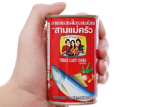 CÁ MÒI SỐT CÀ 3 CÔ GÁI 155G - CÁ NỤC SỐT CÀ