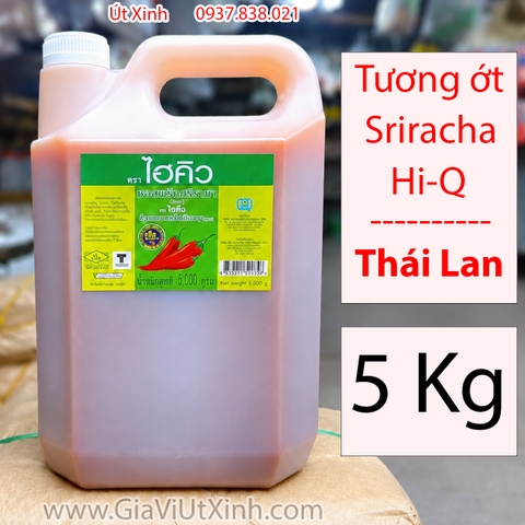 TƯƠNG ỚT SRIRACHA HI-Q THÁI LAN 5KG – VỊ CAY NHẸ, ĐẬM ĐÀ [NT]