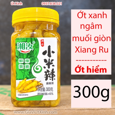 ỚT XANH MUỐI GIÒN XIANG RU 300G - ỚT HIỂM NGÂM CHUA TRUNG QUỐC