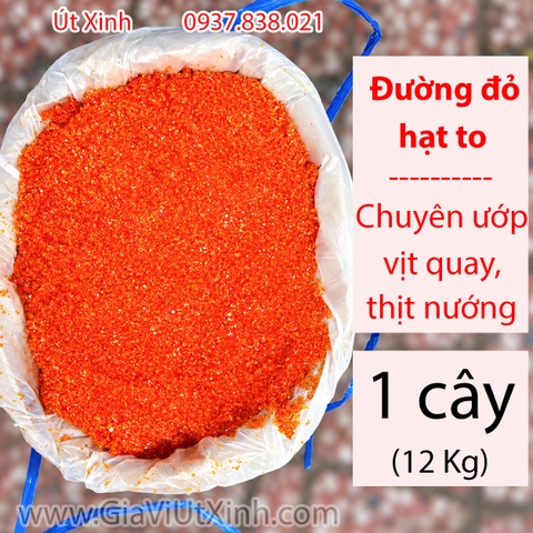ĐƯỜNG ĐỎ HẠT TO K8 DÂY XANH 12KG - ƯỚP VỊT QUAY, THỊT NƯỚNG