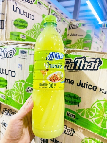NƯỚC CỐT CHANH THÁI LAN HIỆU FAH THAI 1 LÍT - FAH THAI LIME JUICE 1L