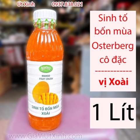MỨT – SINH TỐ BỐN MÙA XOÀI OSTERBERG 1L – MANGO FRUIT CRUSH PHA CHẾ