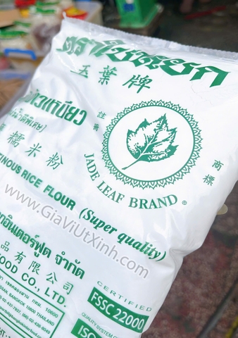 (NGUYÊN THÙNG) TINH BỘT NẾP THÁI LAN CHIẾC LÁ 1KG – JADE LEAF BRAND