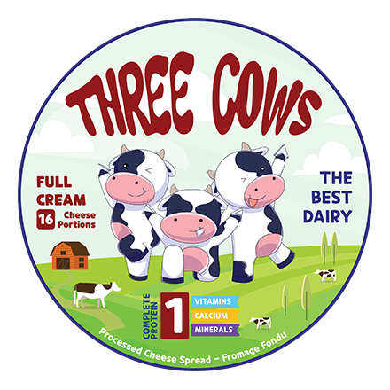 PHÔ MAI AI CẬP THREE COWS 16 MIẾNG 204G – CREAMY CHEESE THREE COWS