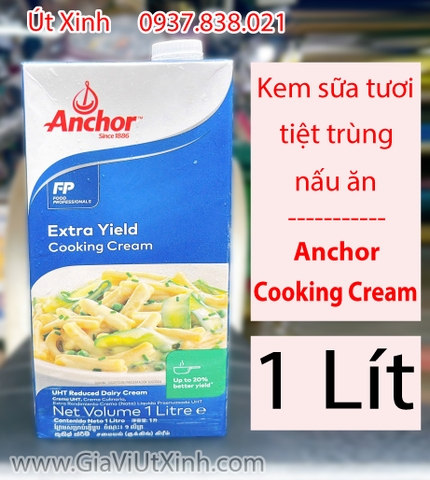 KEM SỮA TƯƠI TIỆT TRÙNG NẤU ĂN ANCHOR 1 LÍT - EXTRA YIELD COOKING CREAM