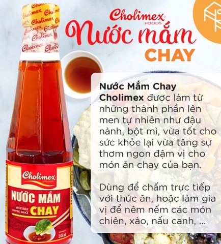 NƯỚC MẮM CHAY CHOLIMEX 245ML – VEGETARIAN DIPPING SAUCE