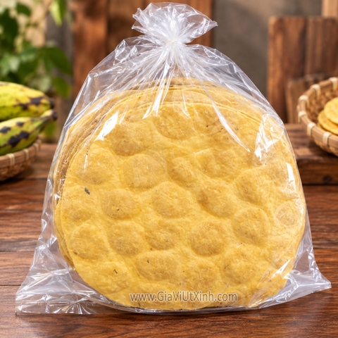 BÁNH TRÁNG CHUỐI (CHƯA NƯỚNG) - BÁNH PHỒNG CHUỐI (50 CÁI)