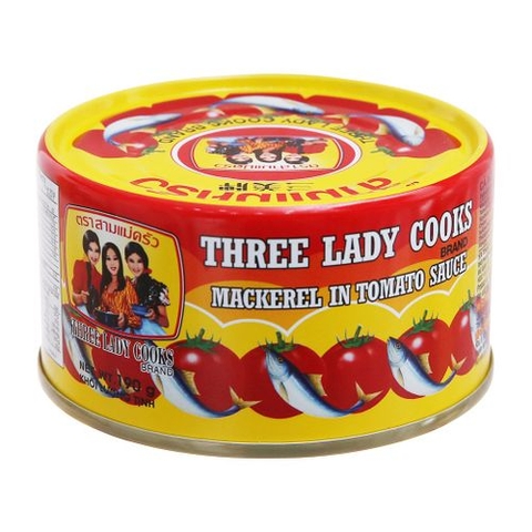 CÁ MÒI SỐT CÀ 3 CÔ GÁI 190G - CÁ NỤC SỐT CÀ - THREE LADY COOKS