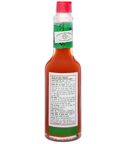 SỐT ỚT ĐỎ TABASCO 60ML - TABASCO RED PEPPER SAUCE