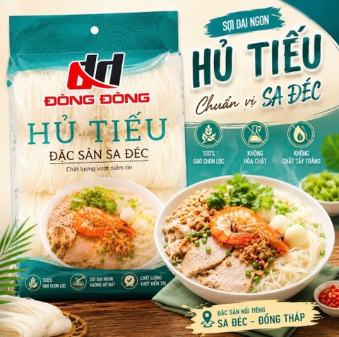 HỦ TIẾU ĐÒNG ĐÒNG 420GR - HỦ TIẾU SA ĐÉC